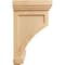 Ekena Millwork 4 1/4"W x 4 1/4"D x 7"H Fluted Corbel, Red Oak COR04X04X07FLRO - alternate 4